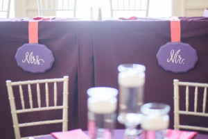 Mr. and Mrs., signs, reception, bride, groom