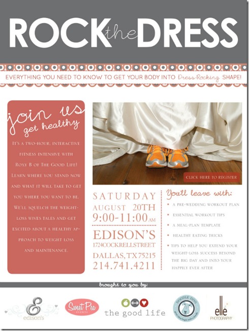 Wedding Boot Camp, Wellness Expo, Edison's Dallas, Doodle Dog Creative, The Good Life Texas, Pre Wedding Tips  