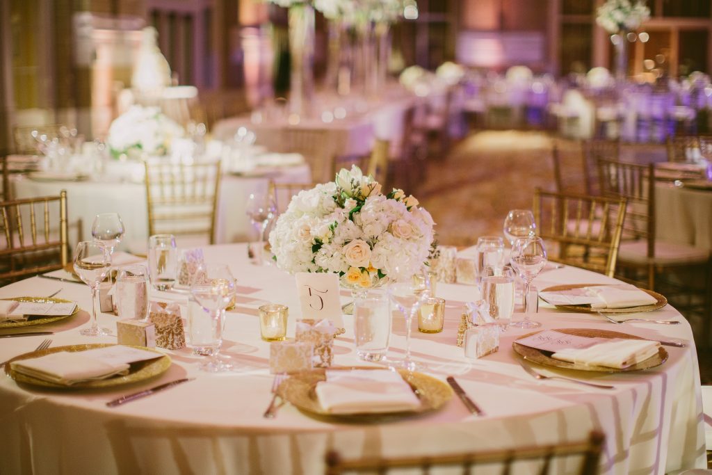 Dallas wedding planner table
