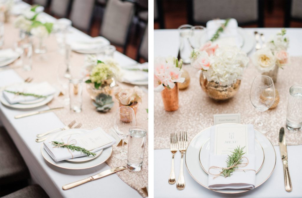 Reception wedding in Seattle coordinated by Sweet Pea Events